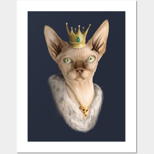 Royal Sphynx cat Posters and Art